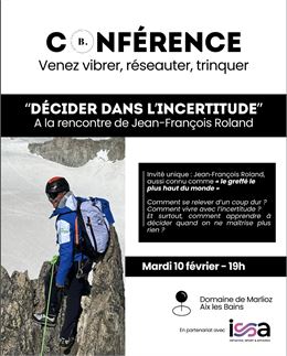 Conférence et Cocktails : Jean-François ROLAND, résilience et défi - baobab