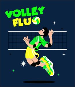 Joueur de volley en fluo - OTHMV