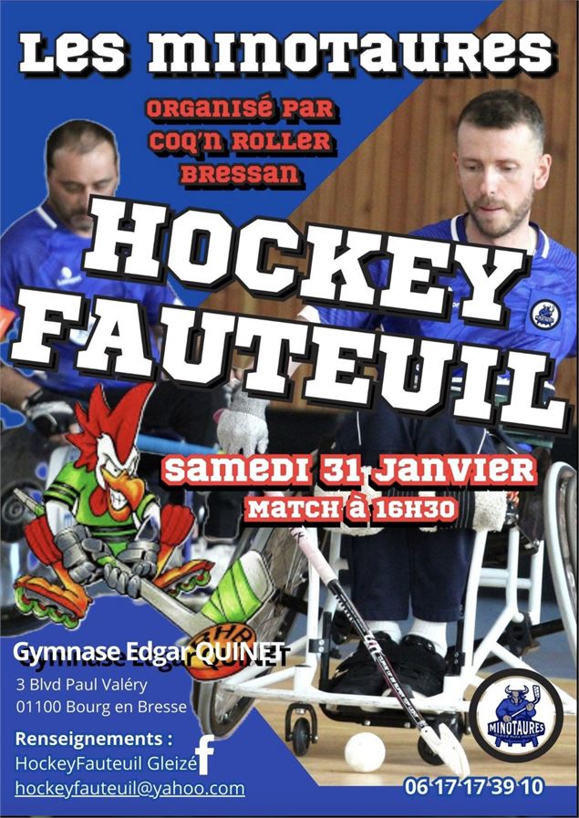 Affiche Hockey Fauteuil_Bourg-en-Bresse - ©Roller Hockey Bressan