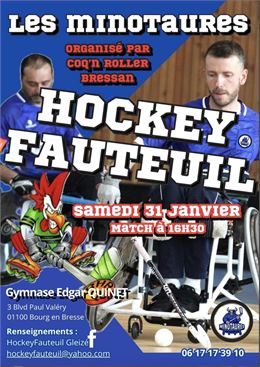 Affiche Hockey Fauteuil_Bourg-en-Bresse - ©Roller Hockey Bressan