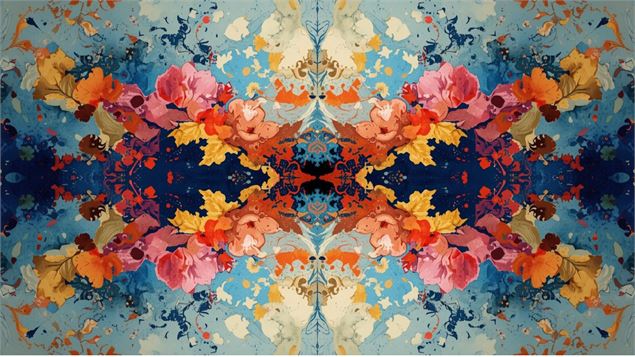 Peinture symétrique - Canva IA