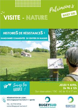 Affiche Histoires de Résistances - Office de Tourisme Bugey Sud Grand Colombier