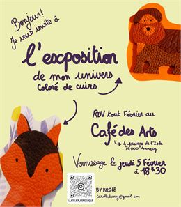 Exposition d’illustrations en cuir_Annecy - @Carole Demey