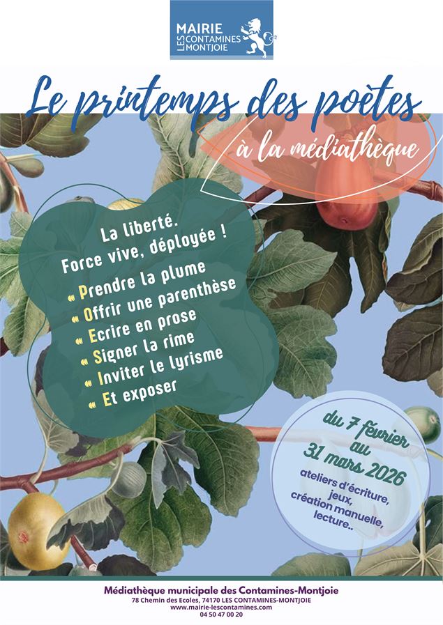 Le printemps des poètes à la médiathèque_Les Contamines-Montjoie