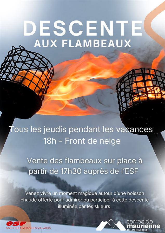 Descente aux flambeaux_Saint-Colomban-des-Villards
