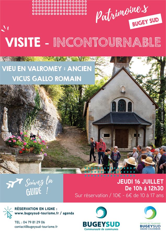 Visite guidée de Vieu-en-Valromey, ancien vicus gallo-romain - OTBSGC