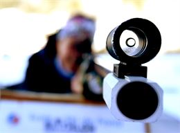 photo d'une carabine de biathlon - SAEM Les Remontées mécaniques