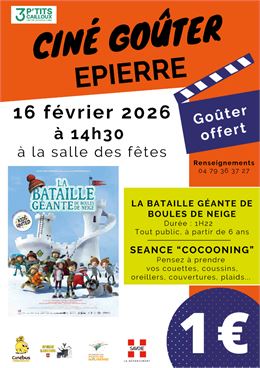 Affiche décrivant l'animation - 3 P'tits cailloux