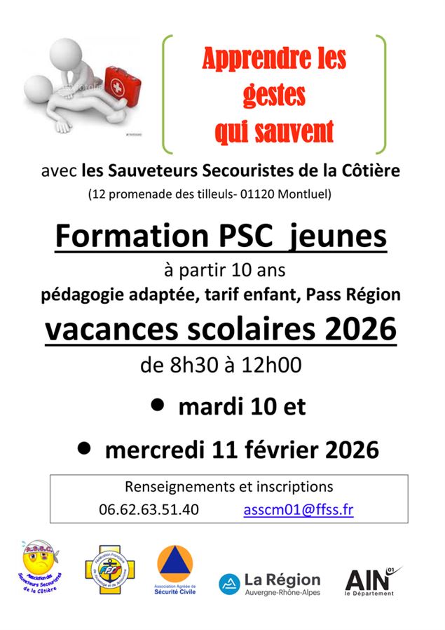 Formation aux gestes de premiers secours pour les jeunes_Montluel
