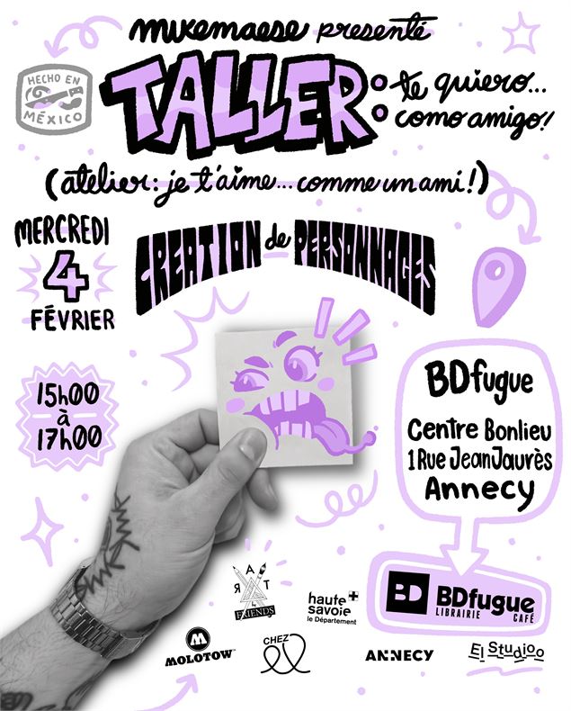 Atelier création de personnages : « Te quiero como amigo » - animé par l’illustrateur mexicain Mike 