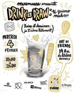 Soirée Drink & Draw – Edition spéciale en présence de l’illustrateur mexicain Mike Maese_Annecy - Ar