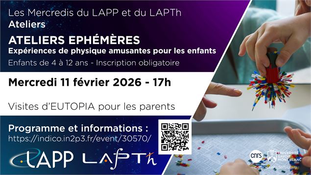 Les Mercredis du LAPP et du LAPth - Ateliers éphémères : Expérience de physique amusantes pour les e