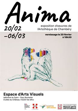 Affiche Exposition Anima - Espace d'Arts Visuels Le Cairn