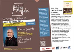 Rencontre littéraire : ""La marchande d'oublies" de  Pierre Jourde_Annecy - Histoire d'en parler
