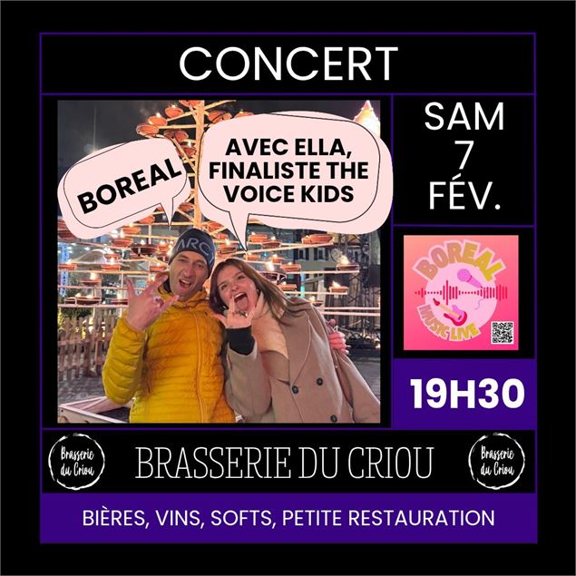 Concert Boréal - Boréal et Brasserie du Criou