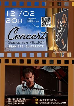 Concert de Sébastien Fillon :  Pianiste -guitariste - o givrées