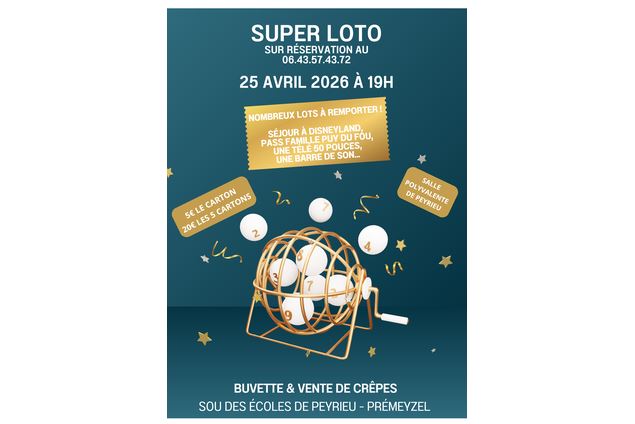 Loto à Peyrieu_Peyrieu - Sou des Ecoles