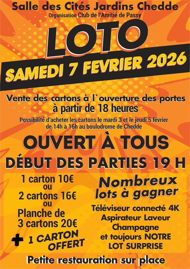 Loto du Club de l'Amitié_Passy - Club de l'Amitié de Passy