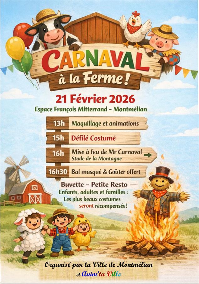 Affiche Carnaval Montmélian - Anim'ta ville