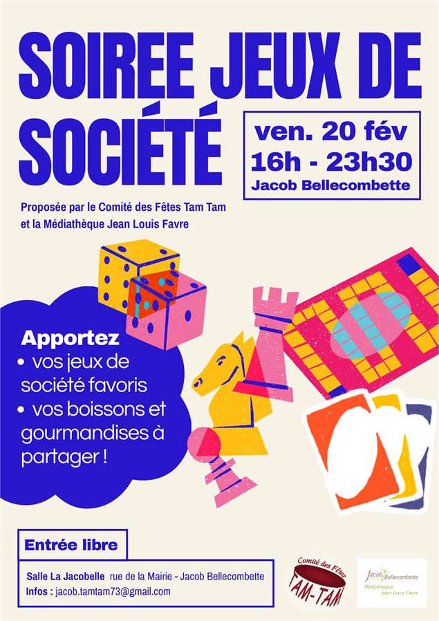 Soirée Jeux ! - comité des fêtes tamtam