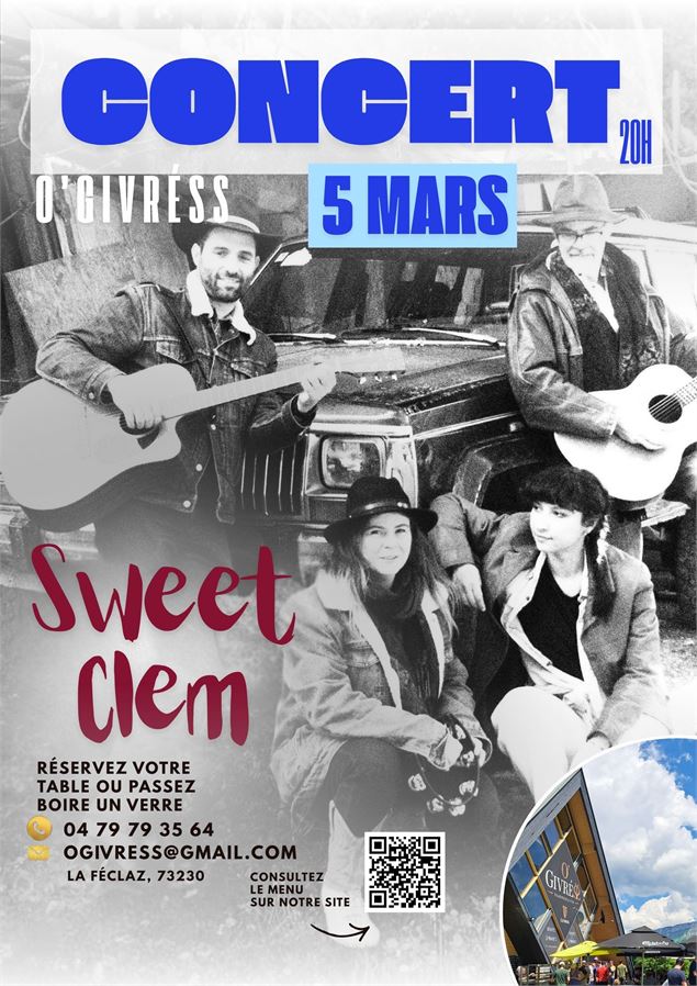 Concert folk : Sweet Clem - O givréss
