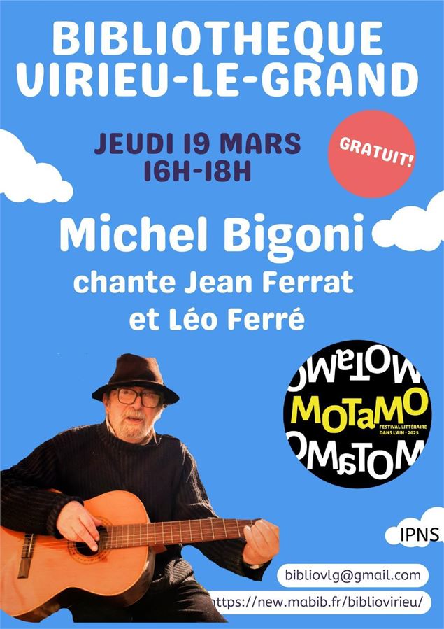 Concert Michel Bigoni chante Jean Ferrat_Virieu-le-Grand - Concert Michel Bigoni chante Jean Ferrat_