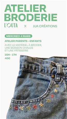 affiche atelier broderie - Outa