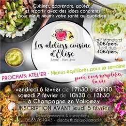 Les ateliers cuisine d'Elise : atelier pour adultes_Champagne-en-Valromey - Ateliers d'Elise
