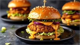 burgers avec fromage coulant - canva