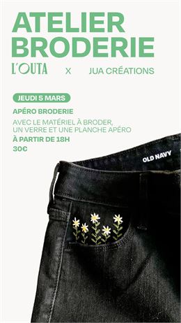 Affiche atelier broderie - Outa