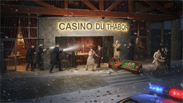 Devant  le Casino du Thabor, les autorités découvrent l'établissement - Gemini AI