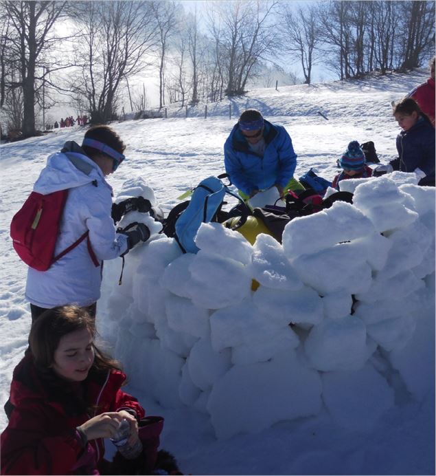 Initiation création d'Igloo_Saint-Gervais-les-Bains