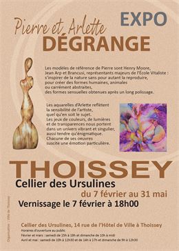 Exposition "Pierre et Arlette DÉGRANGE"_Thoissey