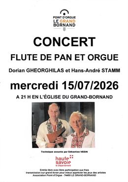 Concert de flûte de pan et d'orgue_Le Grand-Bornand