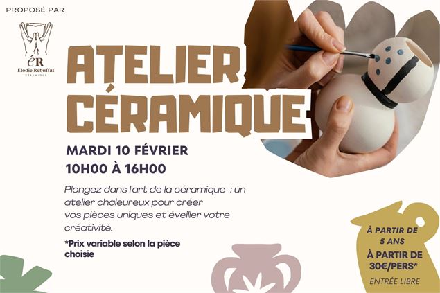 Atelier peinture sur céramique
