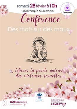 Conférence "Des mots sur des maux" - Catherine Brocard