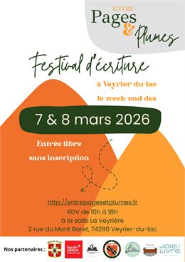 Festival d'écriture : entre Pages et Plumes - Association Les Evénements Littéraires de Veyrier