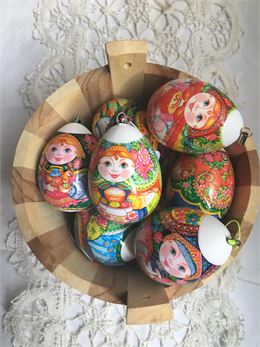 les oeux de Pâques décorés. - Photo de K.Ruchti