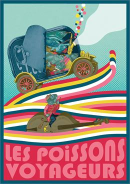 affiche - poissons voyageurs