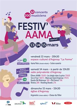 Affiche - Association des Amis de la Musique d'Argonay