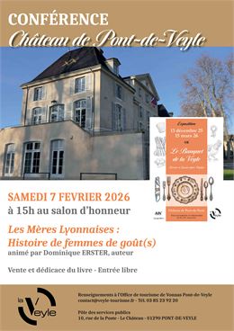 Conférence « Les Mères lyonnaises, histoire de femmes de goût(s) »  - CC la Veyle