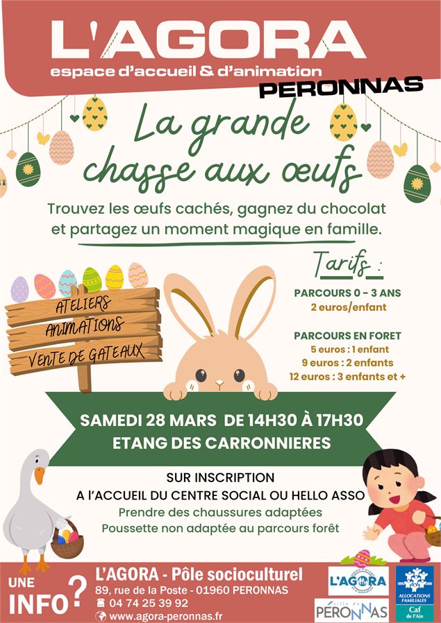 Affiche Chasse aux oeufs - ©Agora_Péronnas