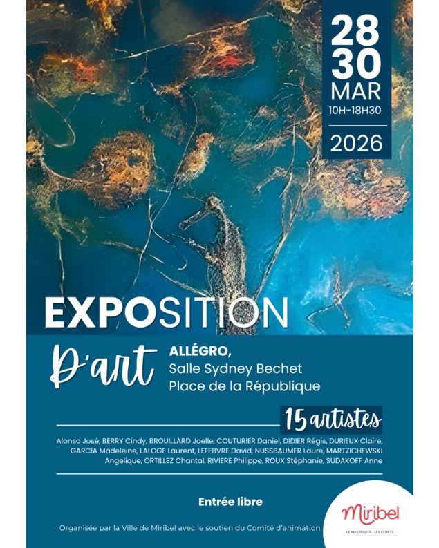 Exposition d'Art - Ville de Miribel et Comité des Fêtes