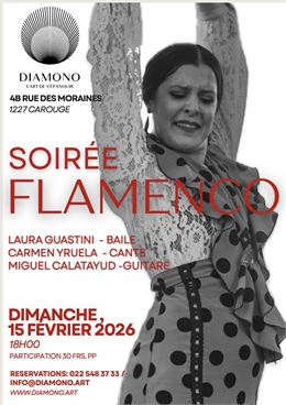Concert & sectacle de Flamenco à l'Espace DImamono le 15 fevrier 2026 - Espace Diamono