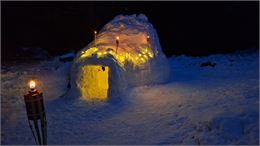 Soirée igloo Courchevel - Bureau des guides