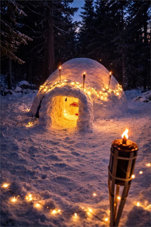 Soirée igloo - Guides Courchevel