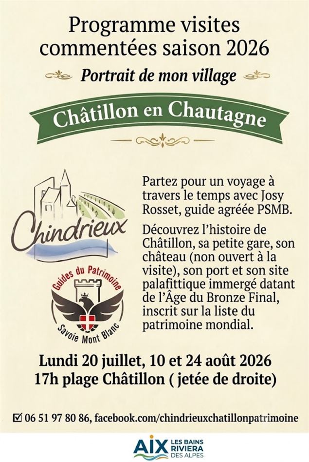 Visite commentée statique plage de Châtillon_Chindrieux - Josy Rosset