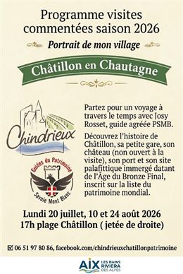 Visite commentée statique plage de Châtillon_Chindrieux - Josy Rosset