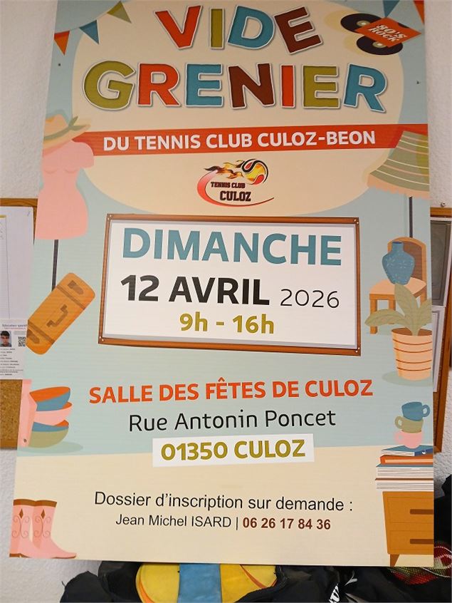 Vide grenier_Culoz-Béon - Tennis Club de Culoz
