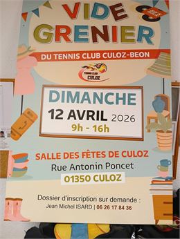 Vide grenier_Culoz-Béon - Tennis Club de Culoz